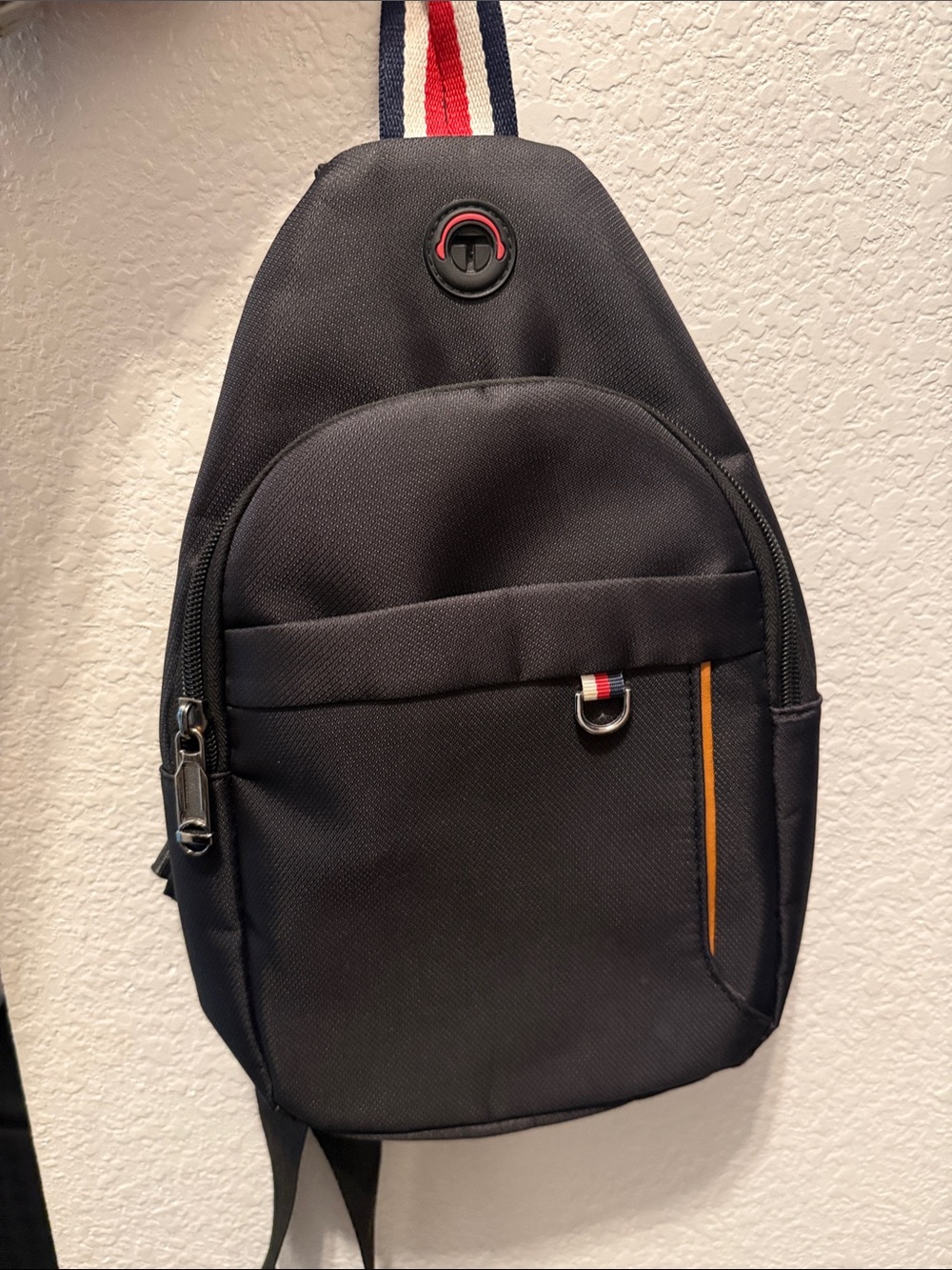 WESTEND Black Sling Crossbody Chest Bag | Lightweight Travel Shoulder Backpack